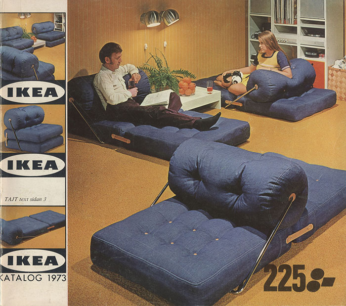 Обложки каталогов IKEA с 1951 по 2000 год