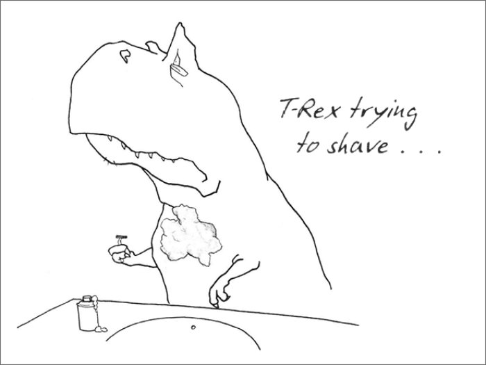 Сложности жизни Ти-Рекса в забавных иллюстрациях