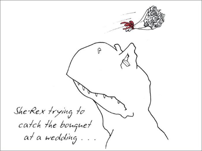 Сложности жизни Ти-Рекса в забавных иллюстрациях