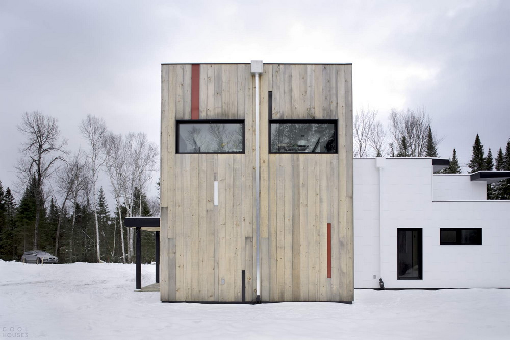 Загородный Т-образный дом в Канаде