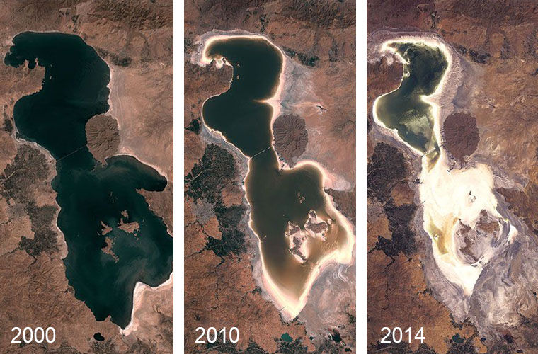 Какие водоемы в будущем могут превратиться в пустыню