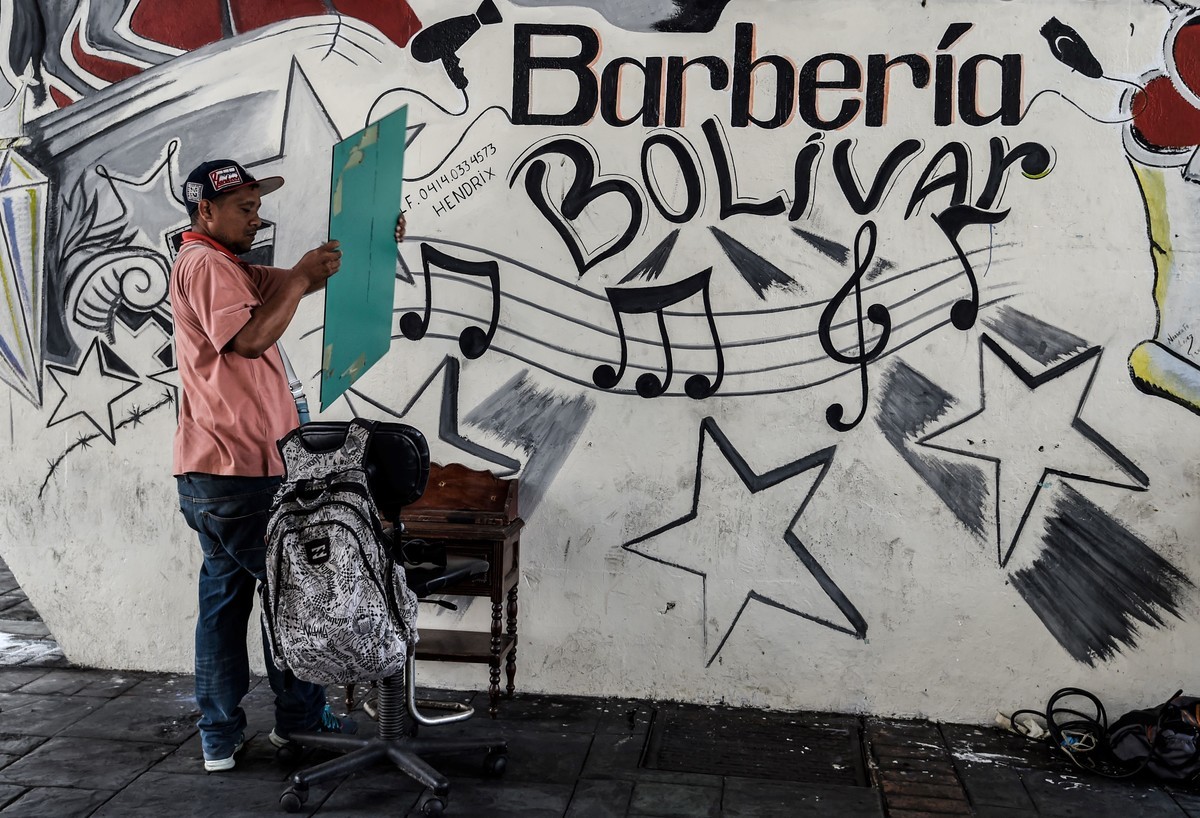 Уличные парикмахерские в Венесуэле