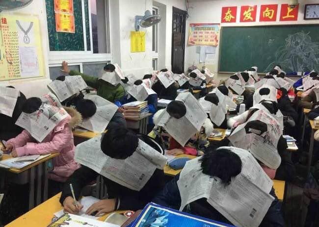 Борьба со списыванием на экзаменах в Китае
