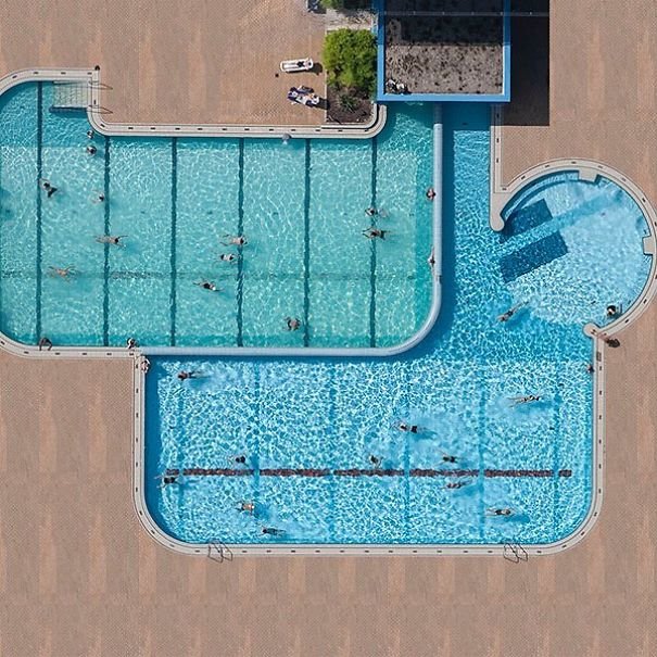 Фотографии бассейнов с высоты от Стефана Цирвеса