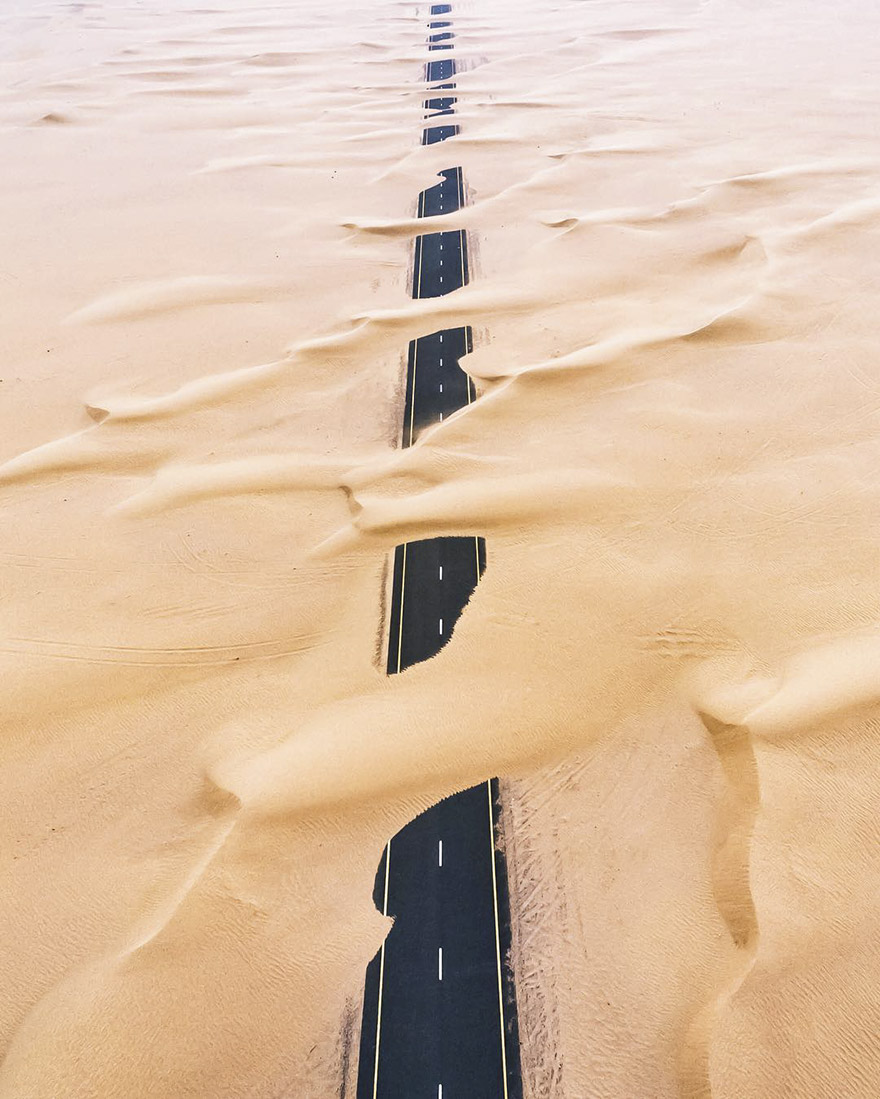 Пески Дубая преображают местные ландшафты