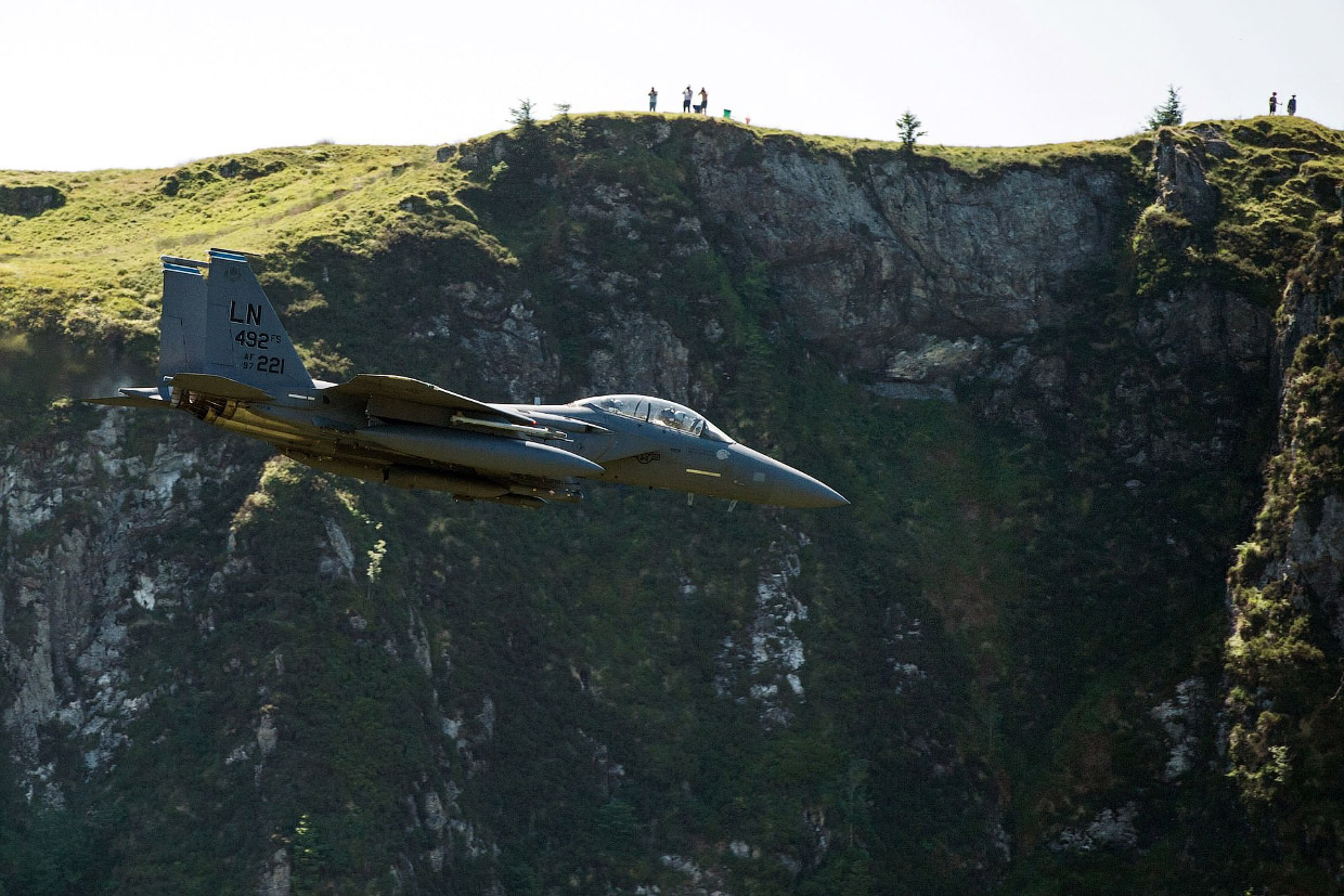 Необычный взгляд на истребитель F-15E Strike Eagle