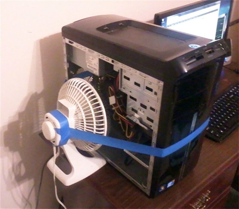Забавные способы охладить компьютер в жару