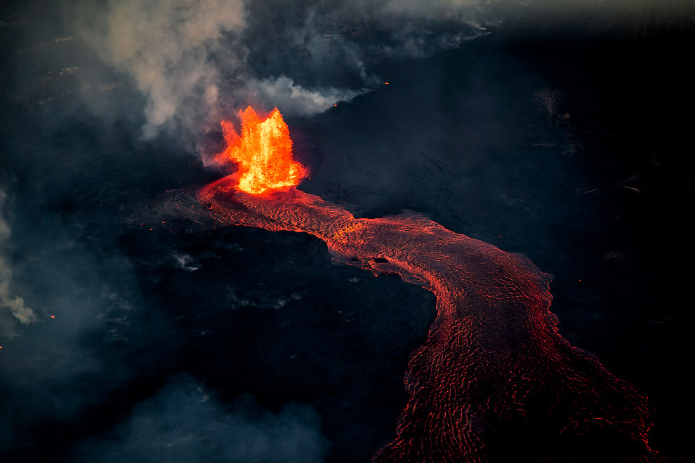 Извержение вулкана Килауэа на Гавайях