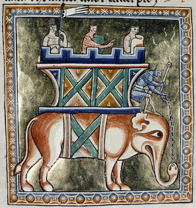 Как выглядел слон на средневековых рисунках