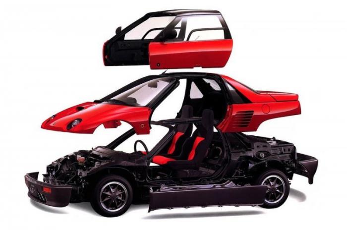 Mazda Autozam AZ-1: маленький спортивный автомобиль с крыльями