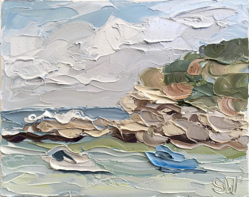 Пляжные картины маслом от австралийской художницы Салли Уэст