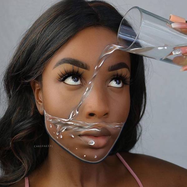 Оптические иллюзии на лице при помощи макияжа