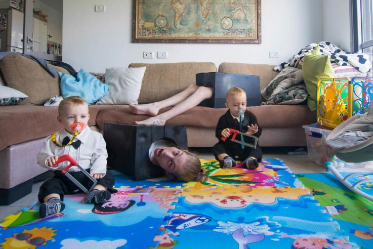 Папа-фотограф делает забавные и милые снимки своих детей