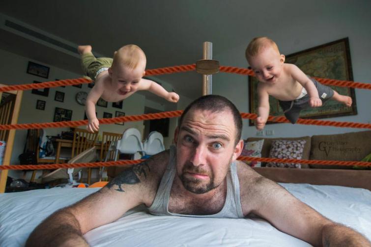 Папа-фотограф делает забавные и милые снимки своих детей