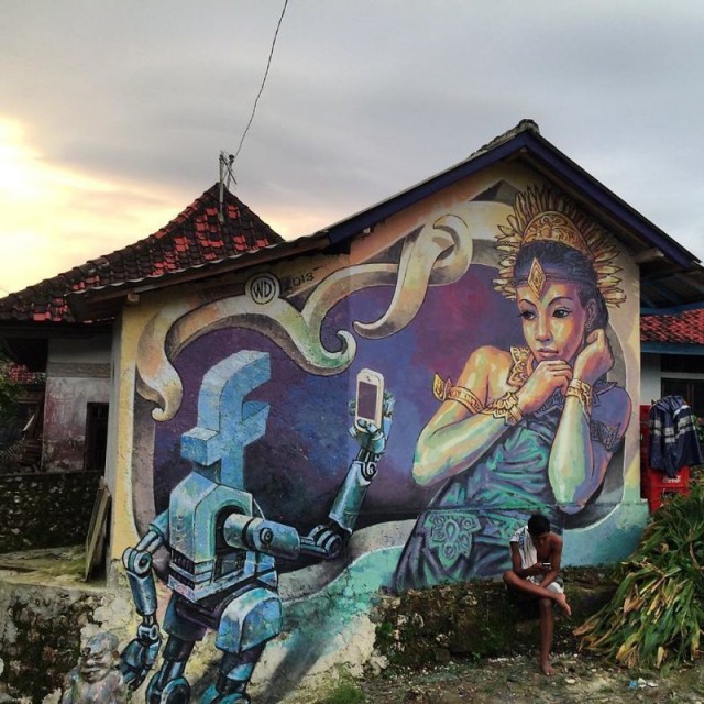 Реалистичные граффити от художника из Индонезии