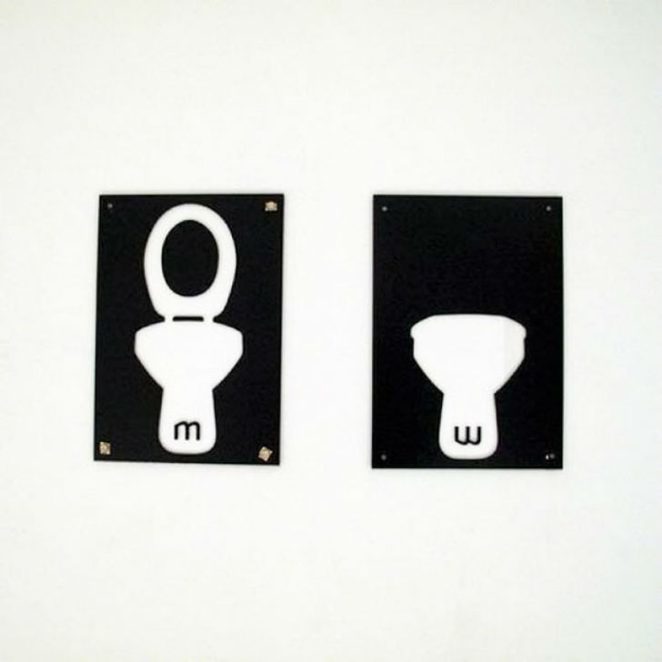 Туалетные таблички как произведения искусства