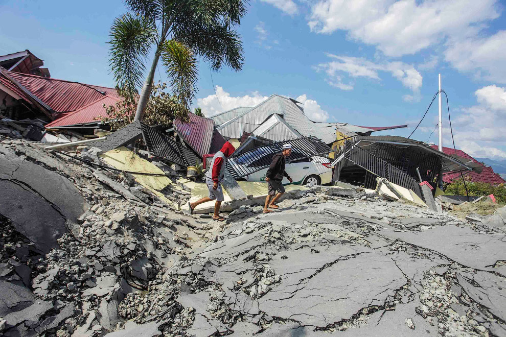 Индонезия после землетрясения в фотографиях
