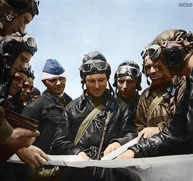 Вторая мировая война на цветных снимках