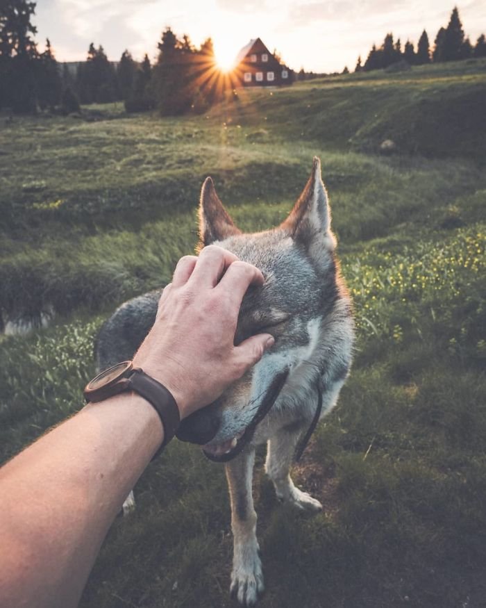 Парень из Чехии путешествует вместе со своим псом