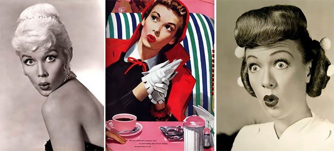 Уууу лицо - модный западный тренд 1950-х годов