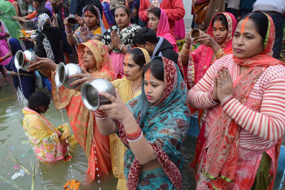 Фестиваль Чхат Пуджа в Индии