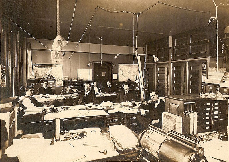 Офисы начала XX века на снимках