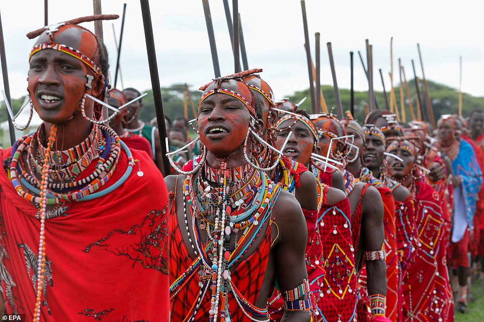 Кенийские воины соревнуются на Масайской Олимпиаде 2018