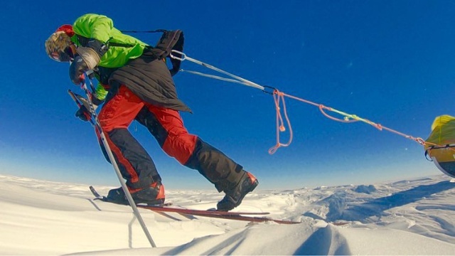 Экстремал Колин ОʼБрэди пересек Антарктиду в одиночку на лыжах