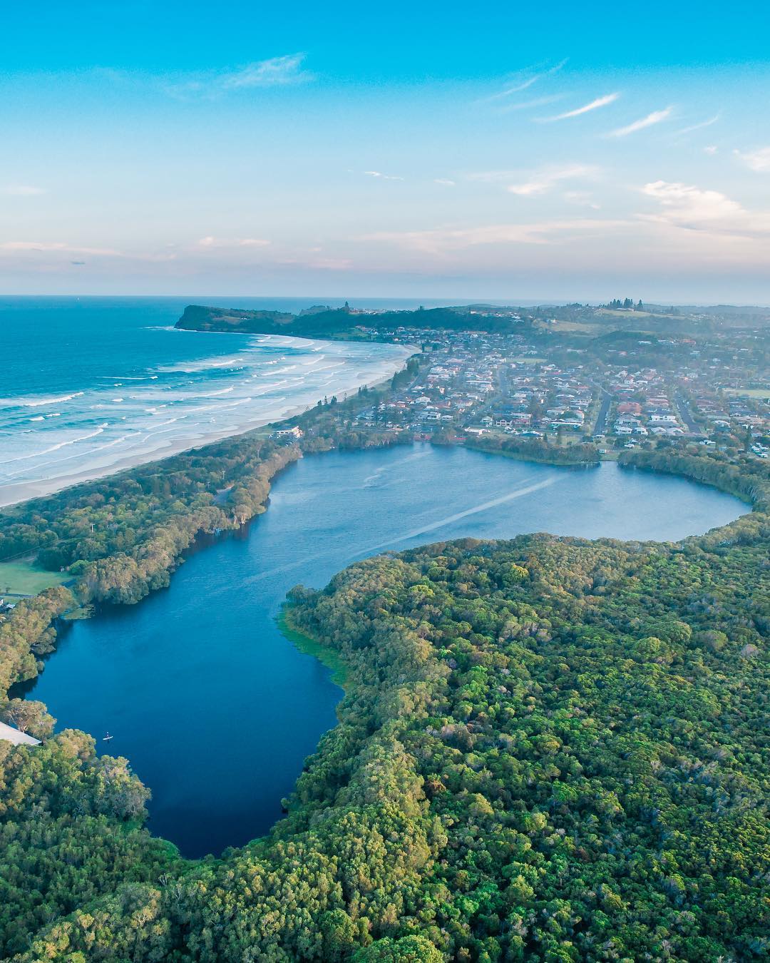 Городские и природные пейзажи Австралии сверху от Митчелла Кларка