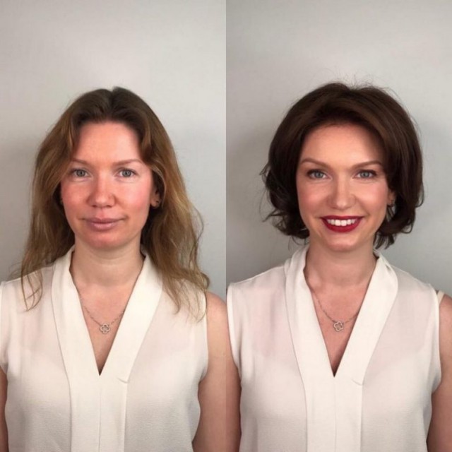 Магия современного макияжа: до и после
