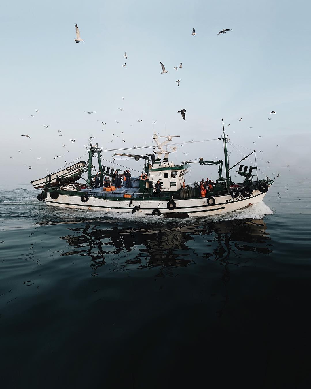 Корабли и рыбацкие лодки на снимках Жоао Бернардино