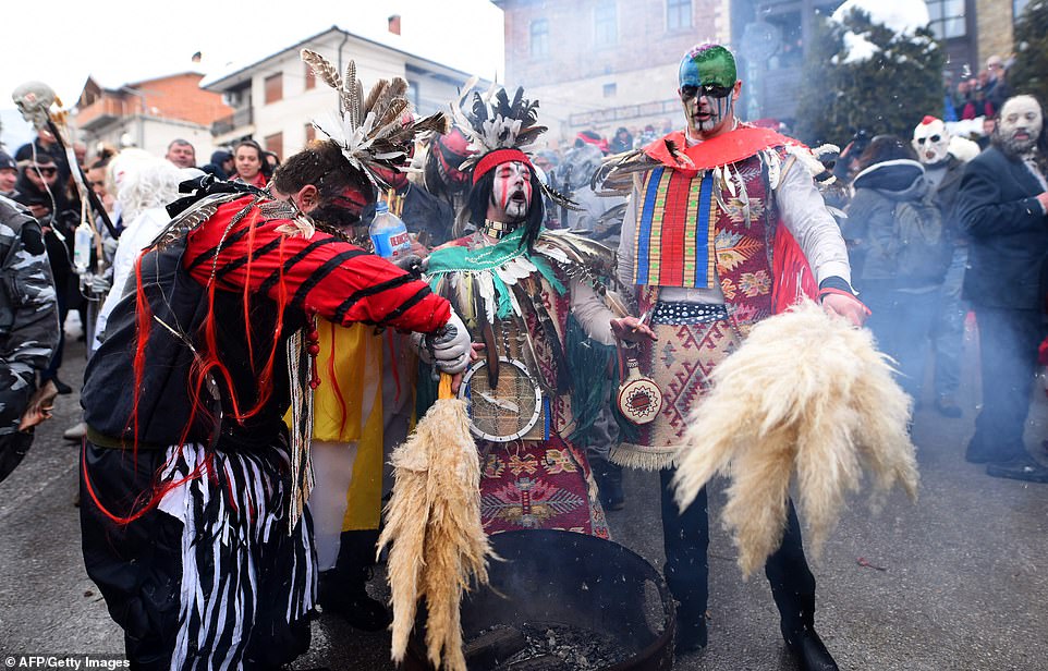 Языческий фестиваль в македонской деревне
