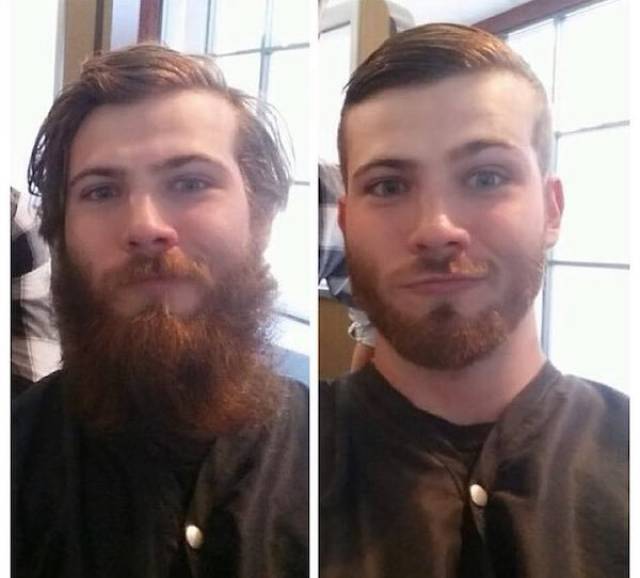 Как уход за бородой и прической меняет внешность мужчин
