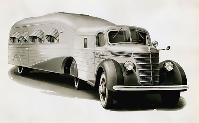 Роскошный уникальный автотрейлер 30-x годов прошлого века