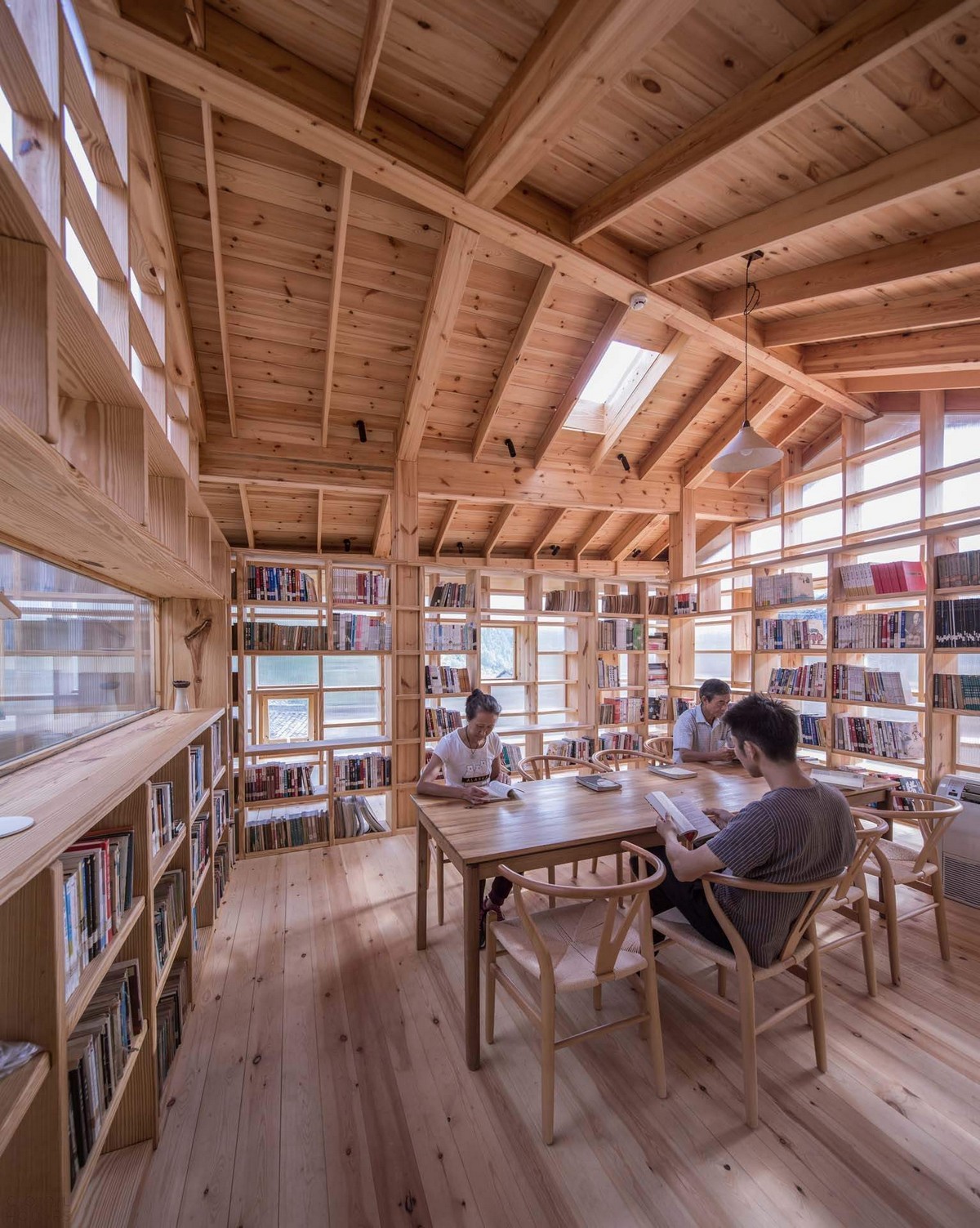 Книжный дом в китайской горной деревне