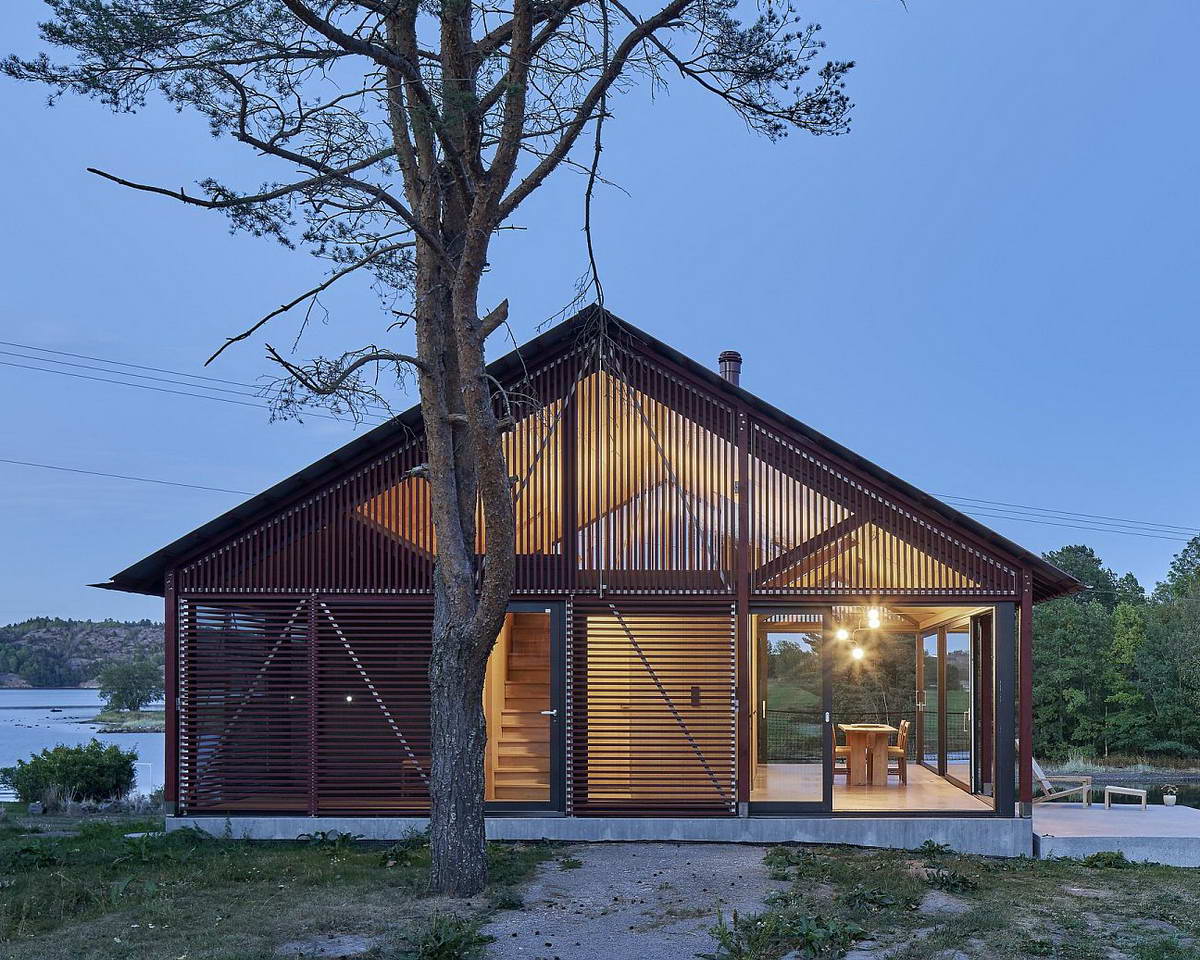 Домик из дерева и стекла в Норвегии