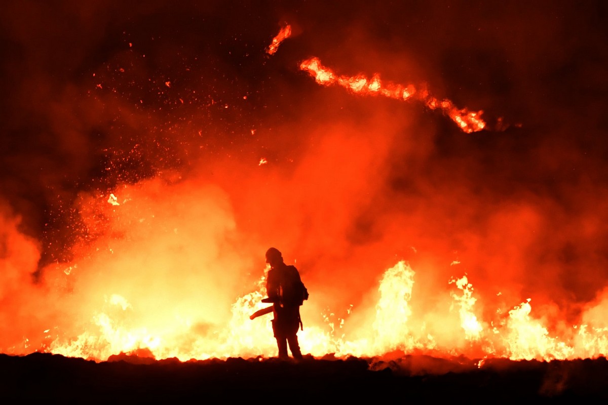 Лесные пожары в Великобритании