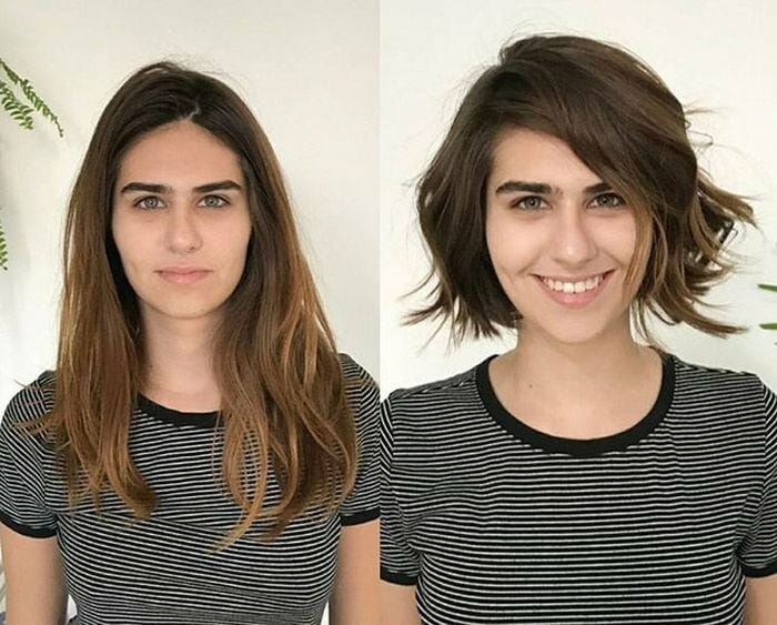 Девушки, которые решили распрощаться с длинными волосами