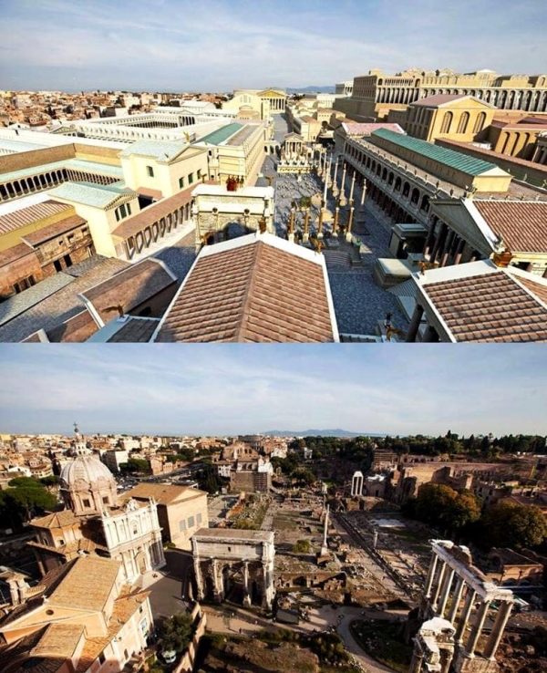 Как выглядели известные сооружения Рима 2 тысяч лет назад