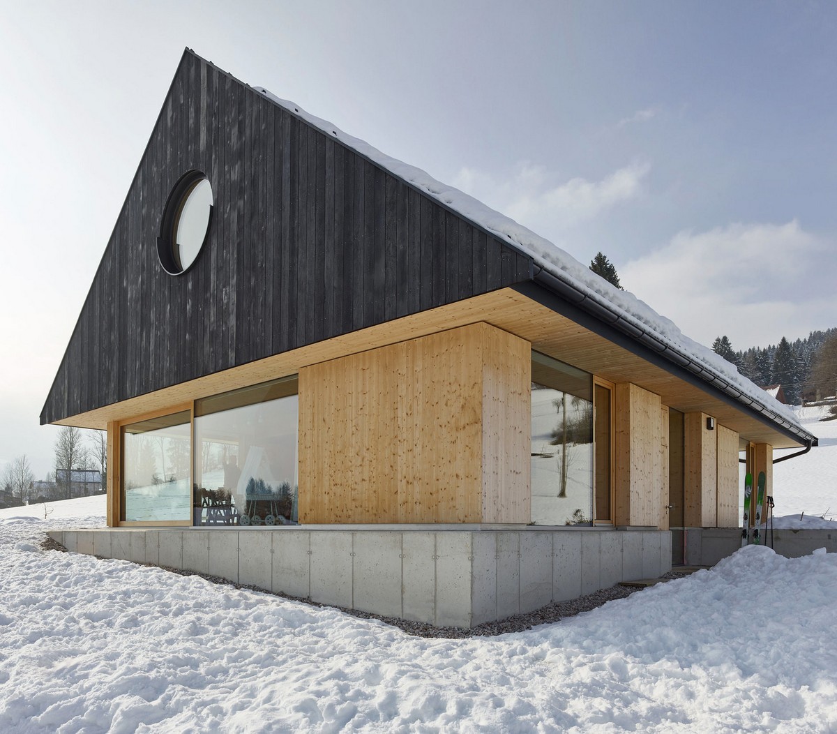 Уютный деревянный дом в Австрии