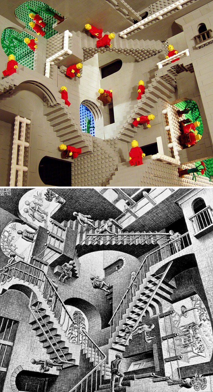Знаменитые произведения искусства, воссозданные из LEGO