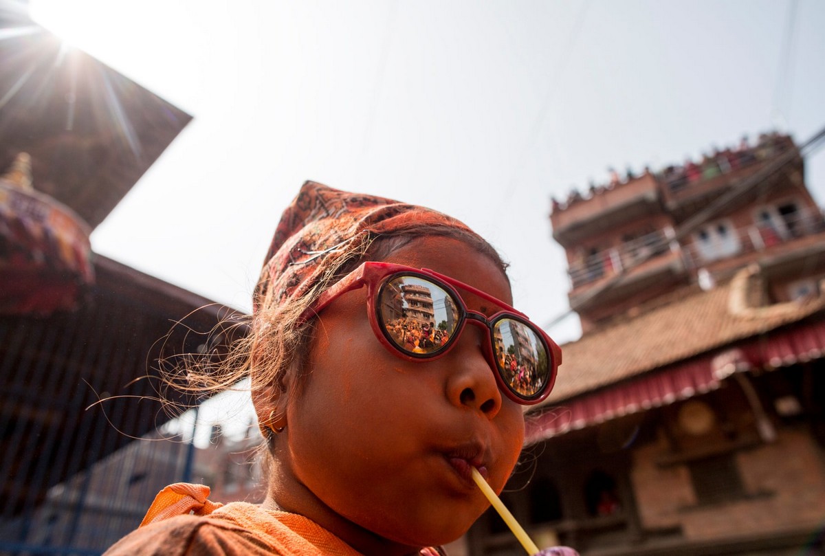 Ежегодный фестиваль Синдур Джатра в Непале
