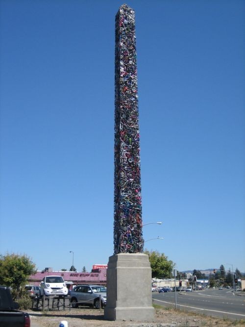 Памятник велосипеду в Северной Калифорнии