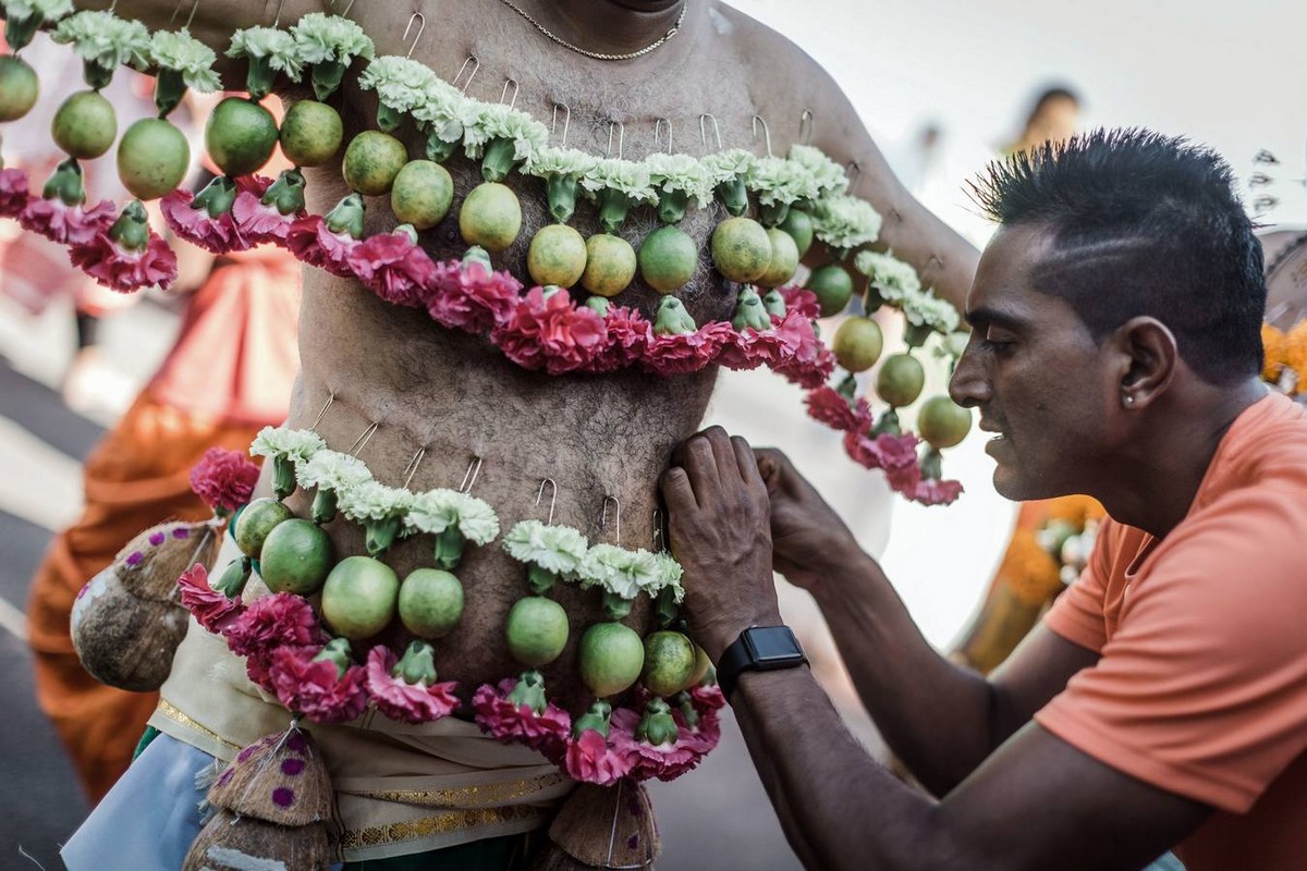 Ежегодный фестиваль Мариамман в Индии