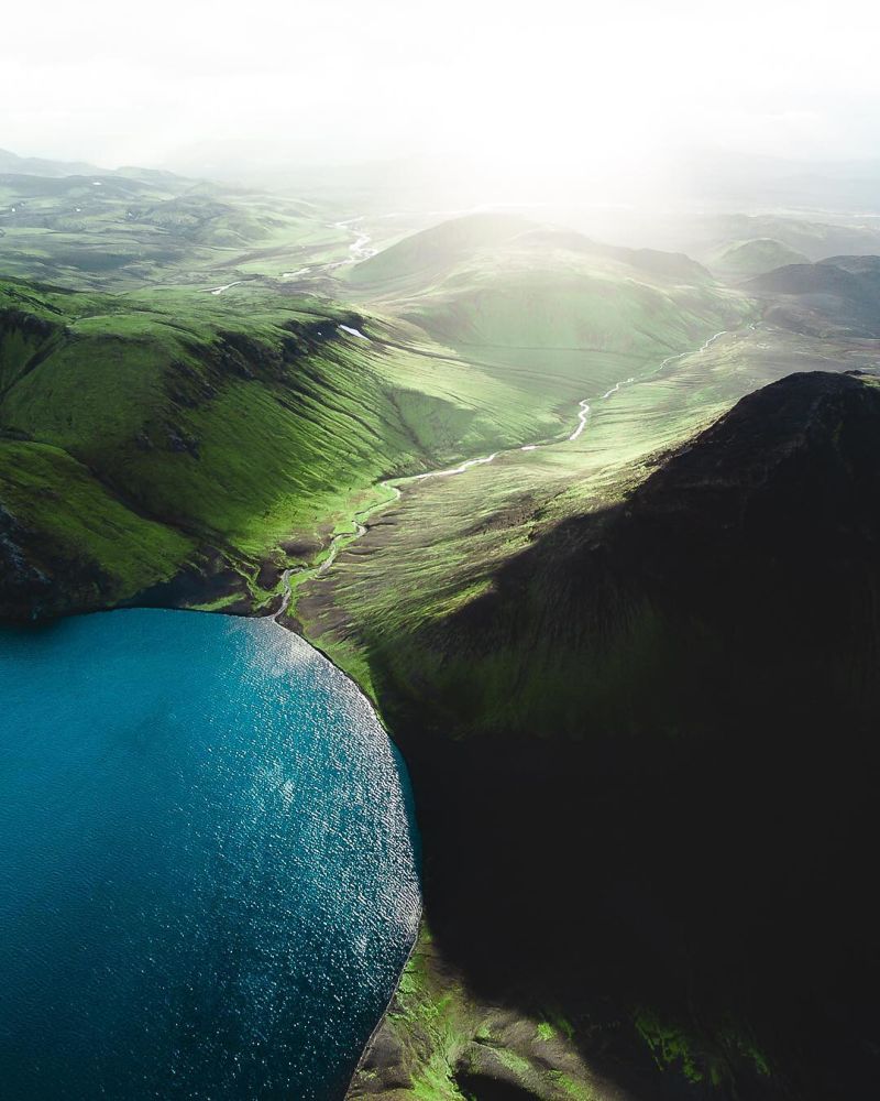 Захватывающие аэрофотоснимки Исландии