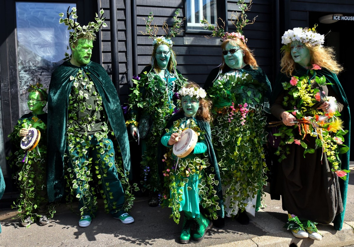 Традиционный фестиваль Jack in The Green в Великобритании