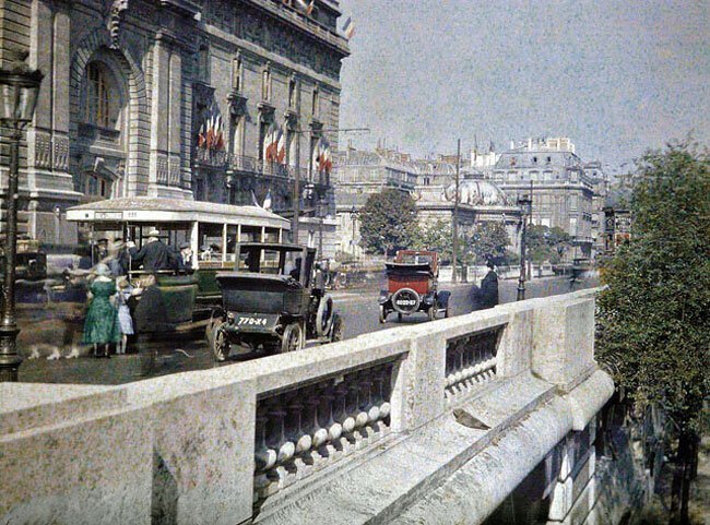 Автохромные снимки Парижа, сделанные столетие назад