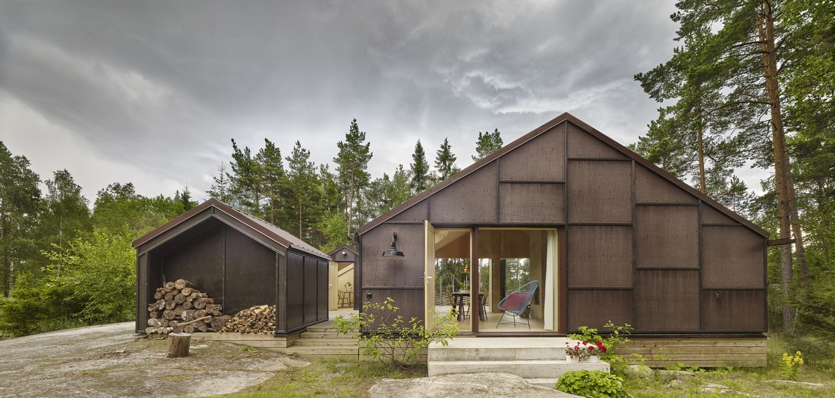 Летний дом из фанеры в Швеции