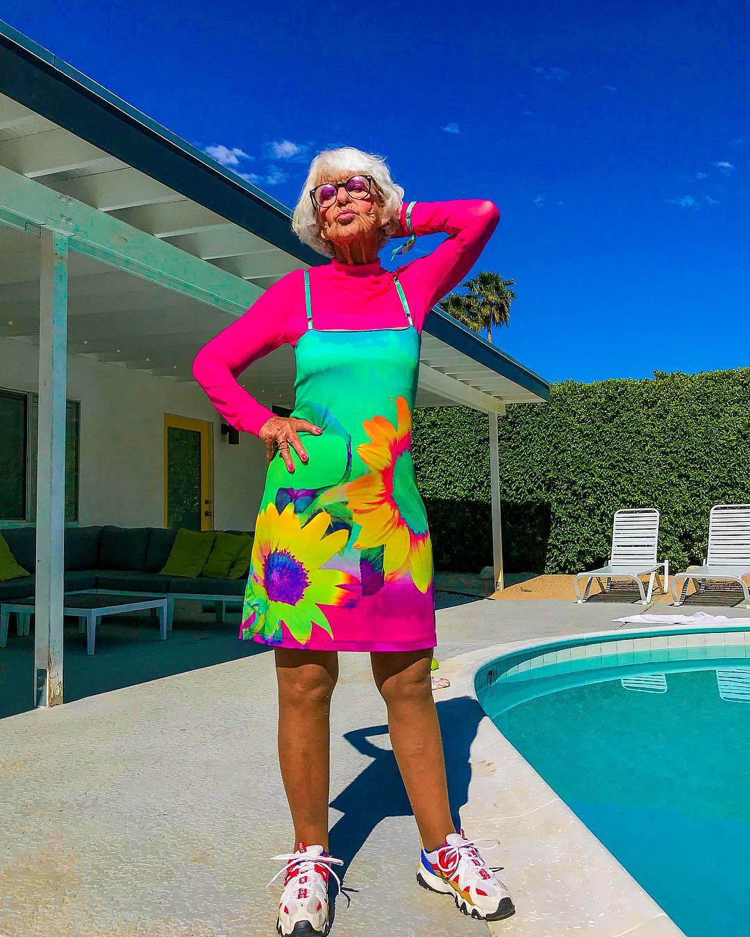 90-летняя звезда Instagram Бадди Винкл