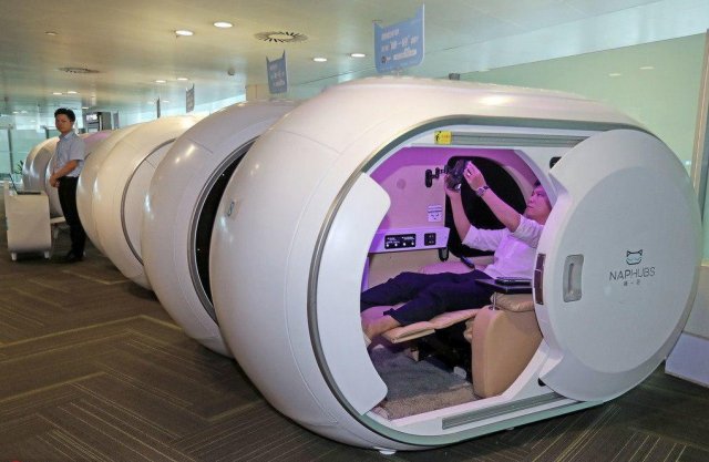 Капсульные комнаты отдыха в международных аэропортах Китая